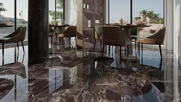 Фото Керамогранит Protiles PT12S7067 Nero Pol 1200х600х9 Узбекистан