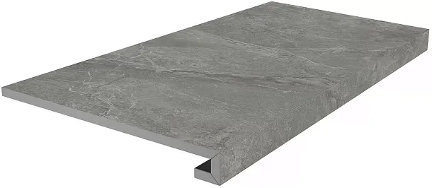Фото Ступень Kerama Marazzi Риальто клееная серый тёмный матовый 33x80x0,9 (SG850890R\GCF) Россия