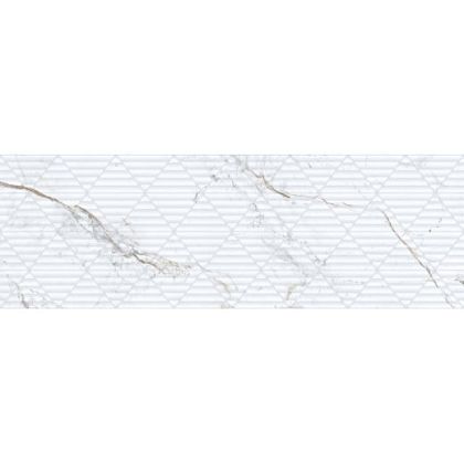Фото Керамическая плитка 9547 Iguazu White Relieve 30х90 Испания