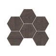 Мозаика Selection Walnut Hexagon SI04 неполированная 25x28,5