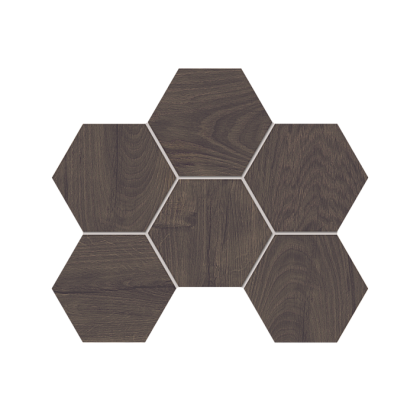 Фото Мозаика Selection Walnut Hexagon SI04 неполированная 25x28,5 Россия