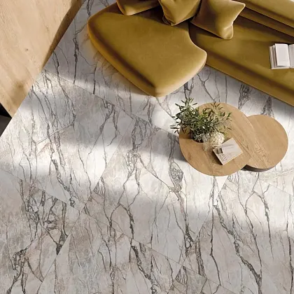 Фото Керамогранит Flaviker PF60017223 Supreme Hedonism Golden Spider Lux 3D R 120x280 Италия