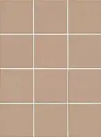 Фото керамическая плитка Агуста оранжевый матовый 30x40x0,7 из 12 частей 9,8х9,8 (1337)