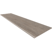 Ступень KW02 Kraft Wood Light Grey структурированный с насечками 30x120 Фото Ступень KW02 Kraft Wood Light Grey структурированный с насечками 30x120