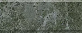 Фото Бордюр BDA026R Серенада зеленый глянцевый обрезной 30x12