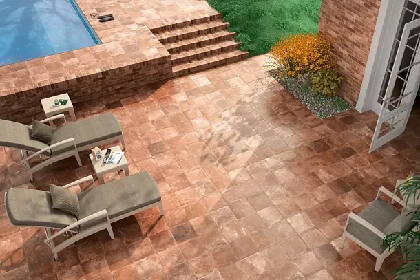 Фото Керамогранит Novabell MAT630N Materia Rosso 30*30 Италия