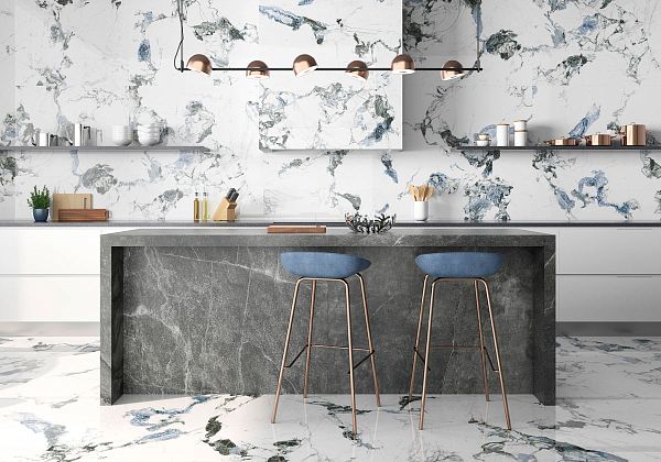 Фото Керамогранит Geotiles Oyama Leviglass Ambar 60x120 Испания