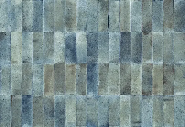 Фото Плитка Smile Tile Jazz Ocean Blue 7.5x22.5 Индия