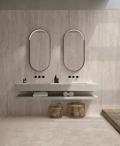 Фото Керамогранит Fondovalle ROT020 Royal Travertino Navona Vein Real Matt 60x120 Италия