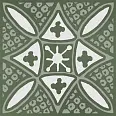 Декор Бахия 2 зелёный глянцевый 9,8x9,8x0,7 (KMD3STA019GN)
