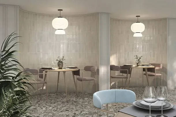 Фото Плитка 9044 Тракай синий глянцевый 8.5x28.5 Россия