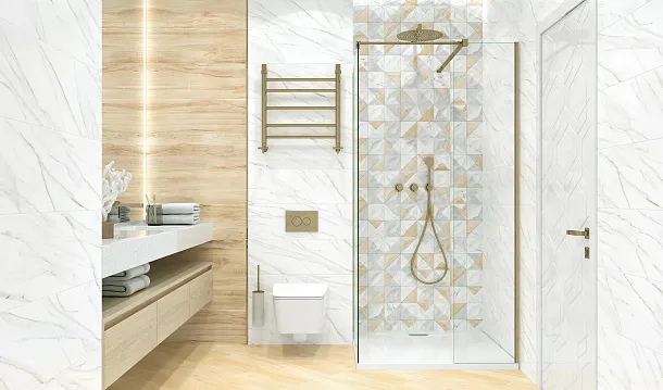 Бордюр BW0MEA09 Metallic Gold 12*740 для ванной, для туалета Фото Бордюр BW0MEA09 Metallic Gold 12*740 Россия