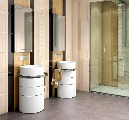 Фото Плитка 15071 N Вилланелла серый темный 15x40 Россия