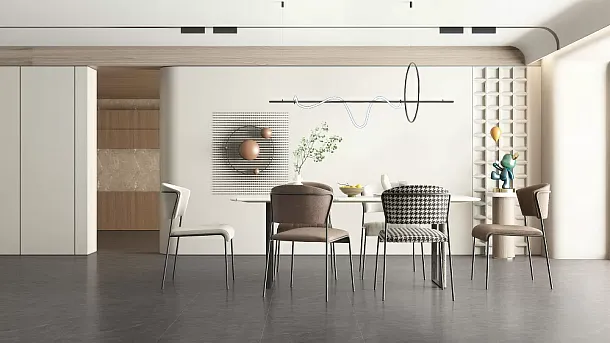 Фото Керамогранит Cateye Dark Grey Grains Soft-Polished Mould 60x120 (BHW-0024) Китай