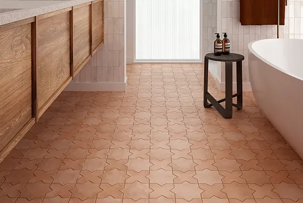 Фото Декоративная вставка Equipe 28979 Kasbah Taco Amber Grey Gloss 3,4x3,4 Испания