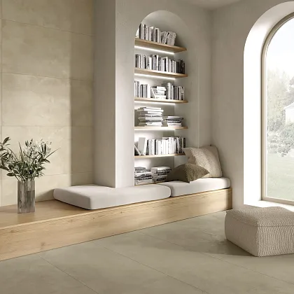 Фото Керамогранит MGM Ceramiche Resin Hub Snow Rett 60x120 Италия