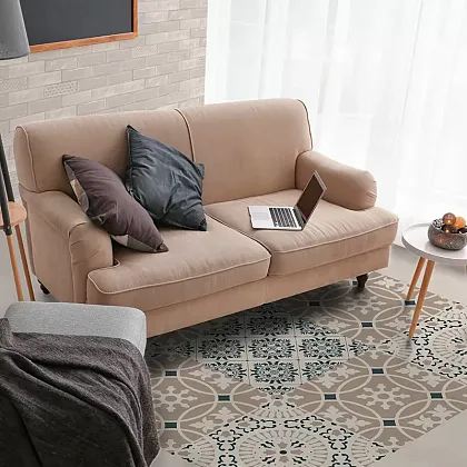 Фото Керамогранит Smile Tile Siena Ibis 19,8x19,8 Индия