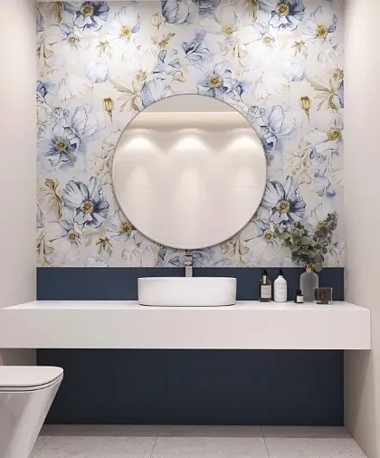 Фото Плитка Smile Tile Fabia Sage 7.5x30 Индия