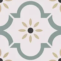 Фото Керамогранит Smile Tile Арабески зеленый 20x20