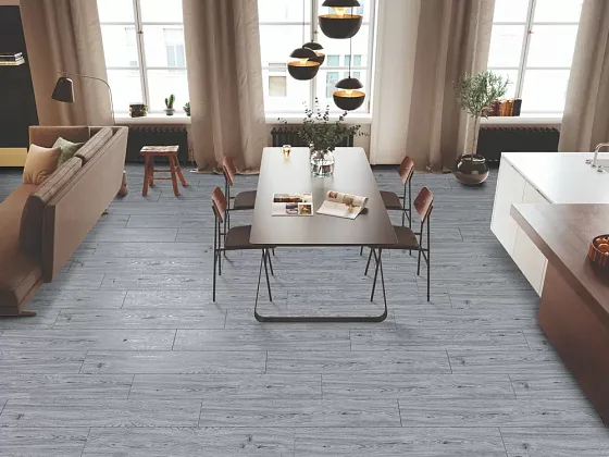 Фото Керамогранит Cottage Grey Carving 20x120 Индия