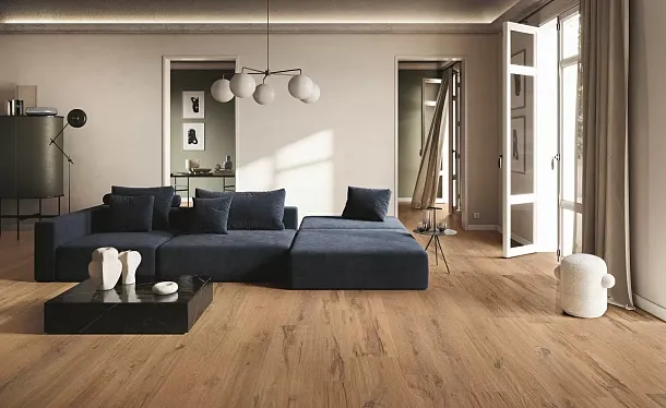 Керамогранит Rovere Naturale Ret 20x120 (УТ-00028065) для гостиной, на теплый пол Фото Керамогранит Rovere Naturale Ret 20x120 (УТ-00028065) Италия