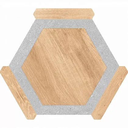 Фото Керамогранит Monopole Oregon Haya Gris 22x25 Испания