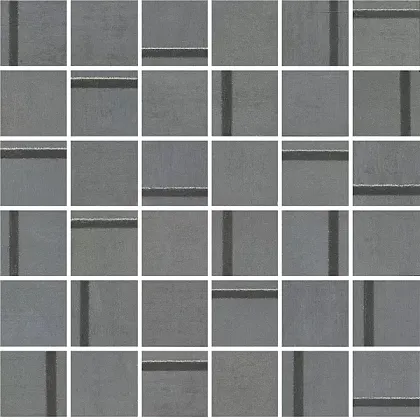 Фото Декор Гварди 1 мозаичный синий матовый обрезной 30x30x0,9 из 36 частей 4,8х4,8 (MM13131) Россия