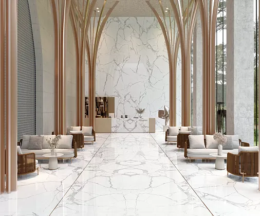 Фото Керамогранит 106040 Statuario Lucidato Ret 60x120 Италия