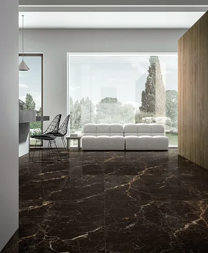 Фото Керамогранит Xtreme Nero Полированный 60х60 Индия