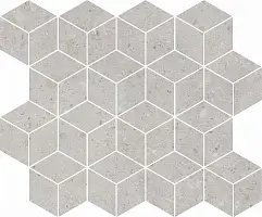 Фото Декор T017\14053 Риккарди мозаичный серый светлый матовый 45x37,5