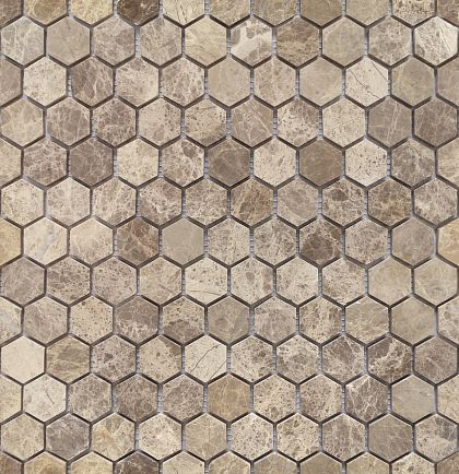 Фото Emperador light MAT hex 18x30x6 Китай