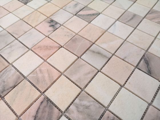 Фото Мозаика LeeDo Ceramica Pietrine Rosa Salmone POL 48x48x7 Китай