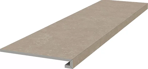Фото Ступень Kerama Marazzi Касабланка клееная фронтальная HP бежевый светлый матовый обрезной 33x119,5x0,9 (KM6012G0191RGCF) Россия