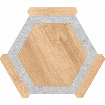 Фото Керамогранит Monopole Oregon Haya Gris 22x25 Испания