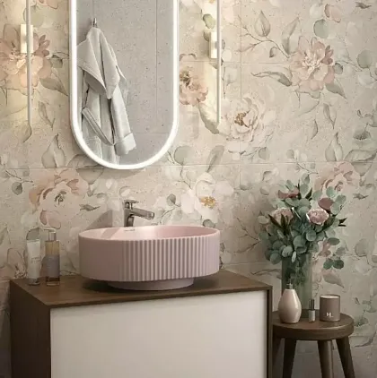 Фото Декор VT\A534\14053R Риккарди 1 матовый обрезной 40x120 Россия