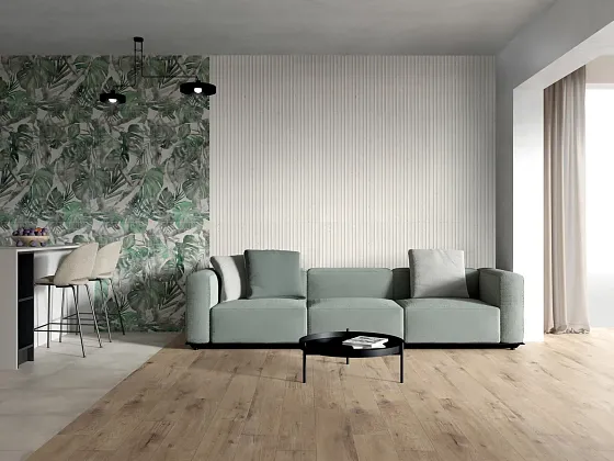 Фото Керамогранит Dado Ceramica 304152 Geology Sabbia Rigat-One 3D 60x120 Италия