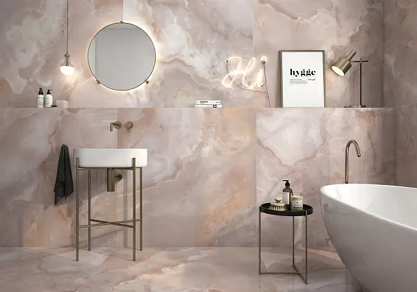 Фото Керамогранит Geotiles Oni White Super Polished 120x280 Испания