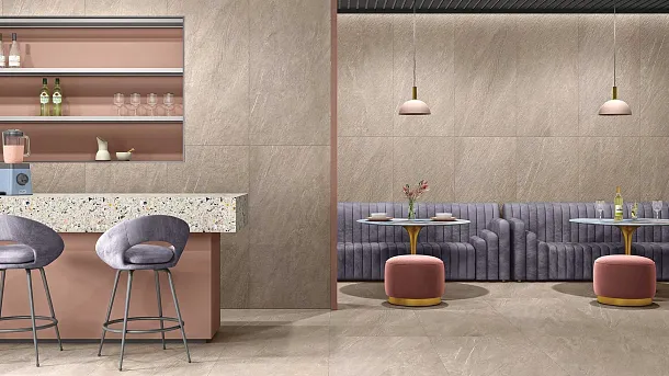 Фото Керамогранит Mozart Florence Gris Molten 60x120 Индия