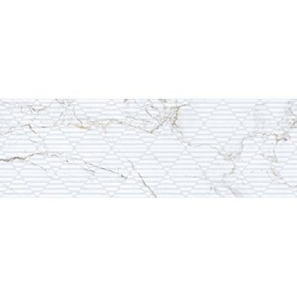 Фото Керамическая плитка 9547 Iguazu White Relieve 30х90 Испания