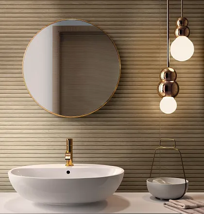 Фото Плитка RADD Richmond Struttura 3D Temple Ivory Rett 33x100 (УТ-00039743) Италия