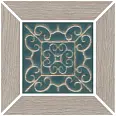 Kerama Marazzi Декор Тровазо наборный серый матовый 13x13x0,9 (ID152)