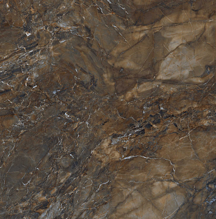 Фото Керамогранит BR04 Bernini Dark Brown неполированный 80x80x11 Россия