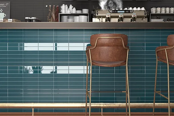 Фото Плитка Equipe 28531 Costa Nova Onda Pink Stony Matt 5x20 Испания