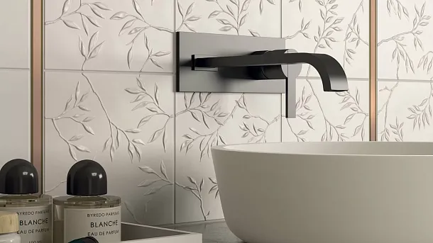 Фото Плитка D731 4D Drop White Matt 40х80 Италия