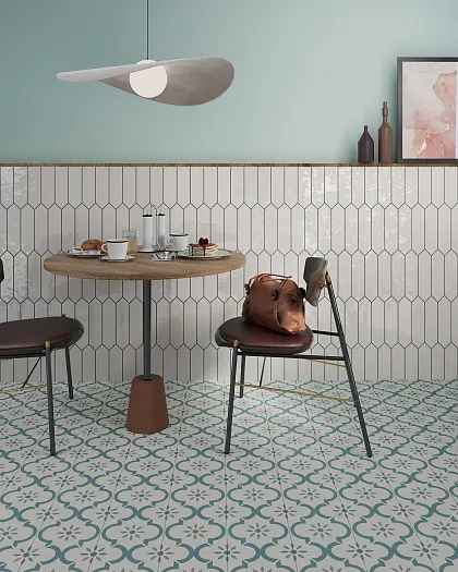 Фото Керамогранит Smile Tile Брайтон черный 20x20 Индия