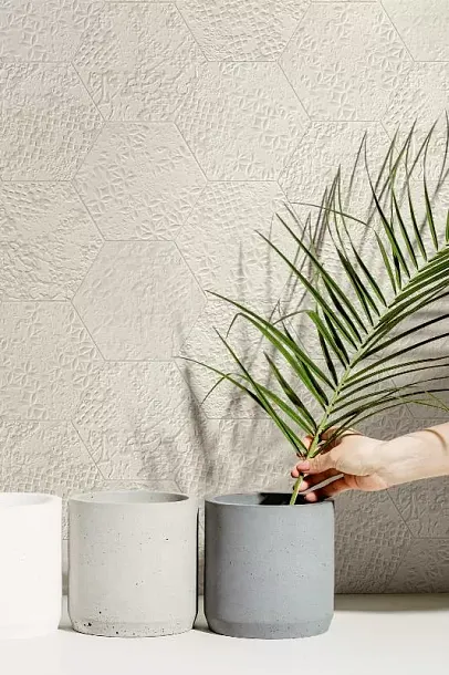 Фото Керамогранит R8WV Stratford White Struttura Foglia 3D 60x120 Италия