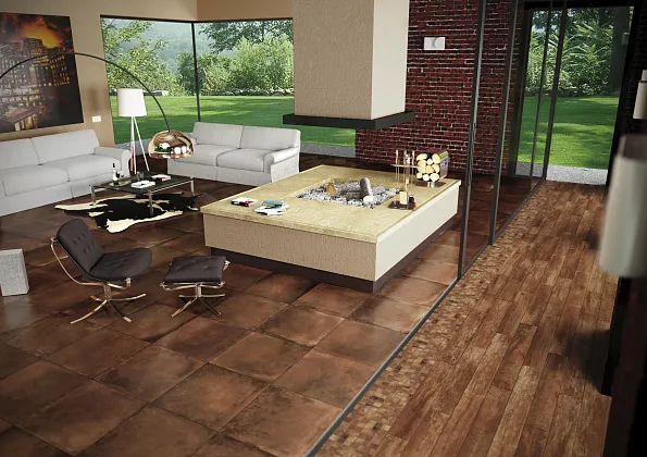 Фото Керамогранит Amarcord Wood Piombo 15x100 Италия