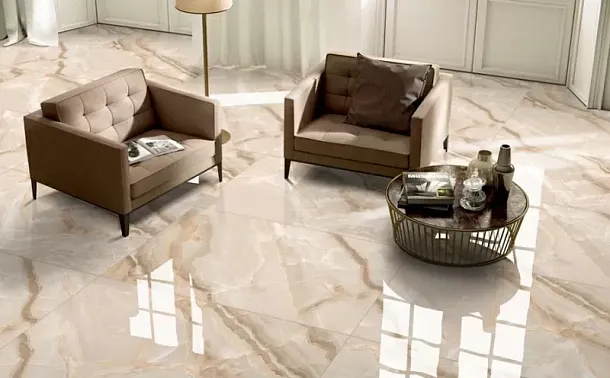 Фото Керамогранит Fogu Polished Beige 60x120 Индия