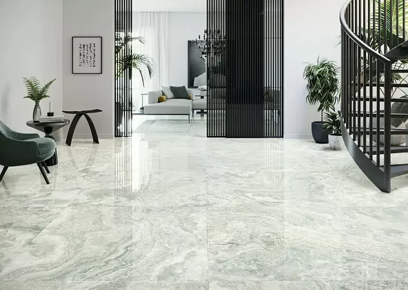 Керамогранит 44IZ49P IZMIR BLANCO PUL. 59X119 для гостиной, для кухни, для прихожей Фото Керамогранит 44IZ49P IZMIR BLANCO PUL. 59X119 Испания