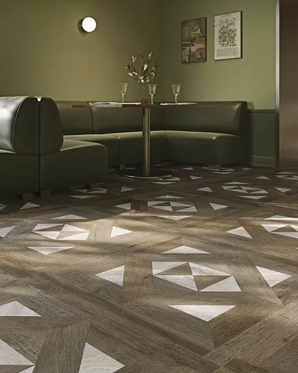 Фото Керамогранит Sant Agostino Yorkwood Brown 20x120 Италия